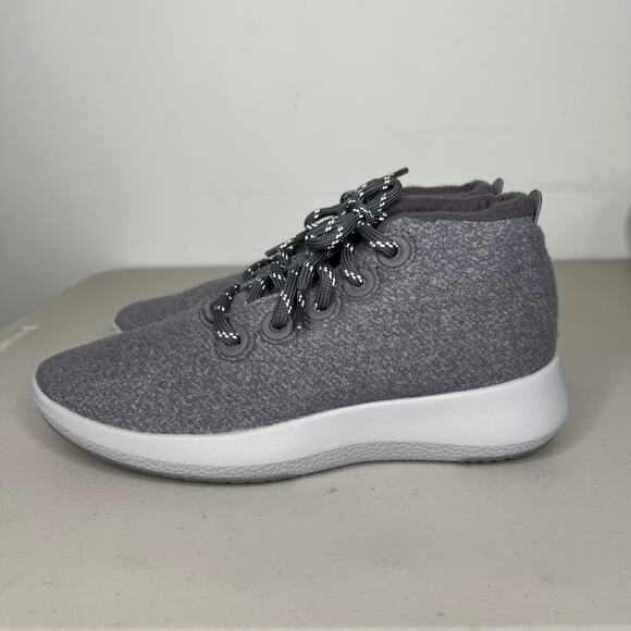 Allbirds Grey Mizzle Wool Runner Up High Top Sneaker Size 9 - Picture 2 of 10